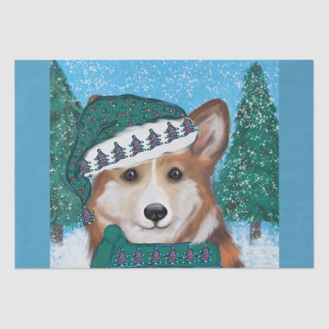 Corgi Seidenpapier (Vorderseite)