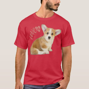 Corgi Shirt Liebe ist Hund Mama Vater T-Shirt Welp