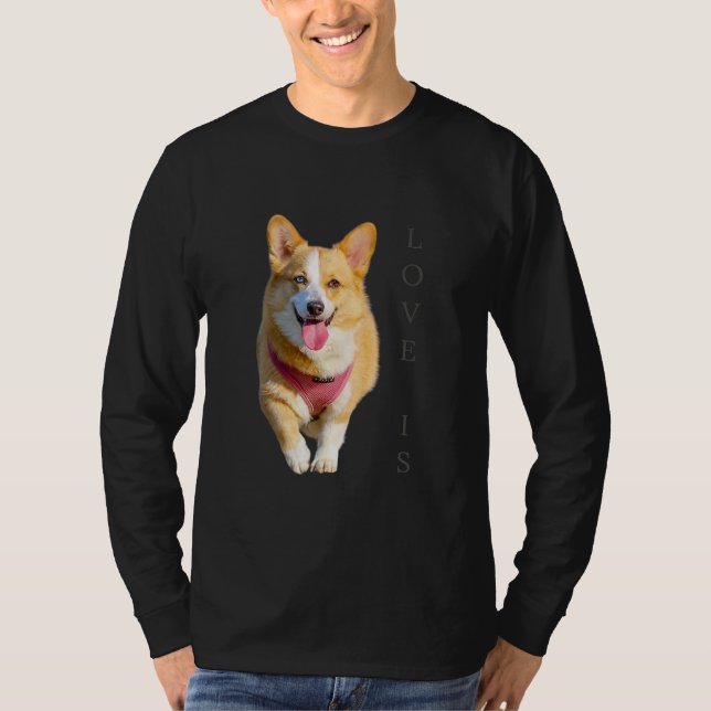 Corgi Shirt Männer Frauen Kinder Liebe Dog Mama Va (Vorderseite)