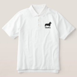 Corgi-Silhouette mit Individuelle Name