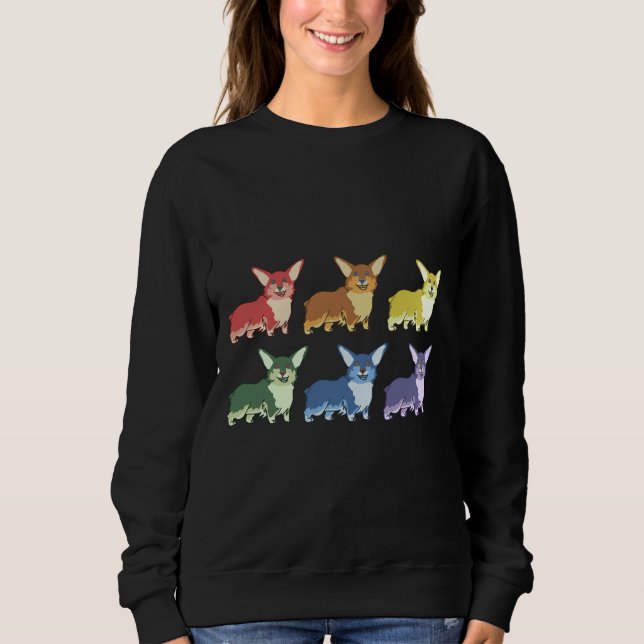 Corgi Skittles Sweatshirt (Vorderseite)