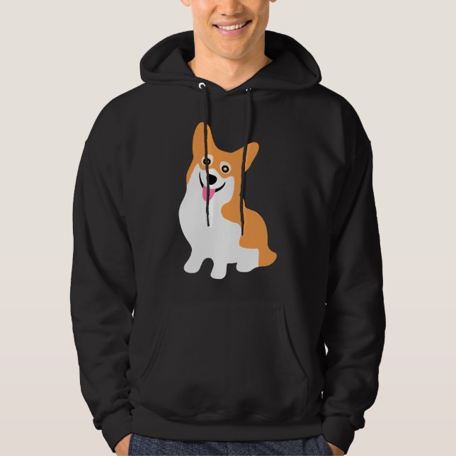 Corgi Smile Hoodie (Vorderseite)
