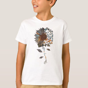 Corgi Sonnenblume Sie sind meine Welt-Bekleidungs- T-Shirt