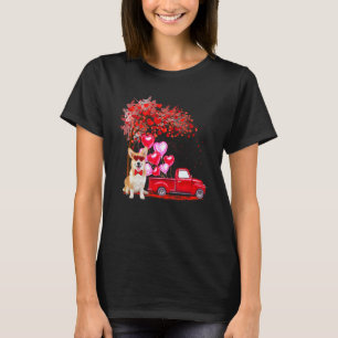 Corgi Sonnenbrille Herz Tree Lieferwagen Truck Dog T-Shirt