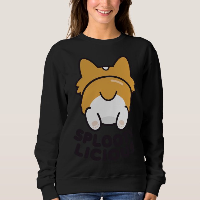 Corgi Splooting 388 Sweatshirt (Vorderseite)