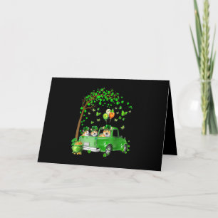Corgi St. Patricks Tag Grüner LKW unter dem Baum Karte