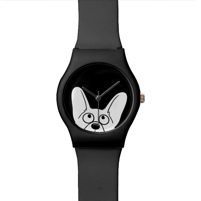 Corgi-Strampler-Uhr Armbanduhr (Nahaufnahme)