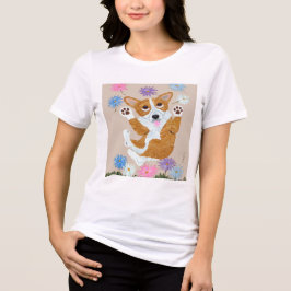 Corgi T-Shirt Tri-Blend Shirt