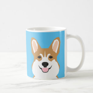 Corgi Tasse - Aqua Turquoise Corgi Tasse