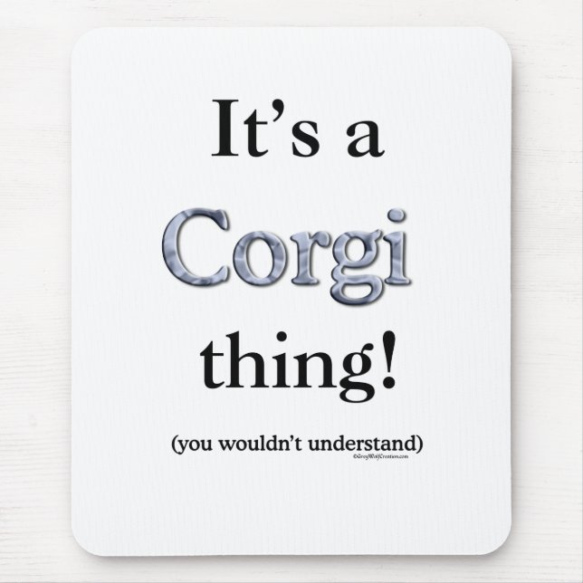 Corgi Thing Mousepad (Vorne)