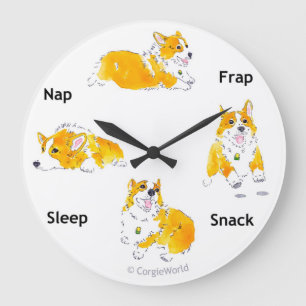 Corgi-Times Clock Große Wanduhr