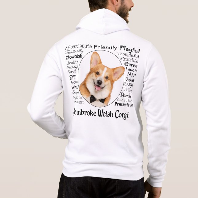 Corgi Traits Hoodie (Rückseite)