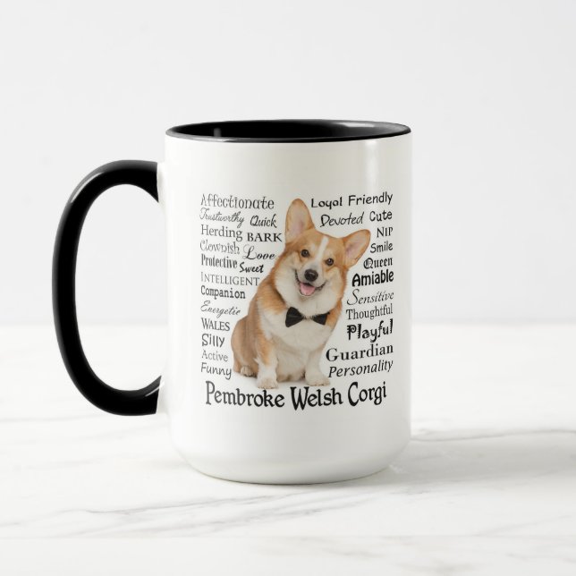 Corgi Traits Tasse (Links)