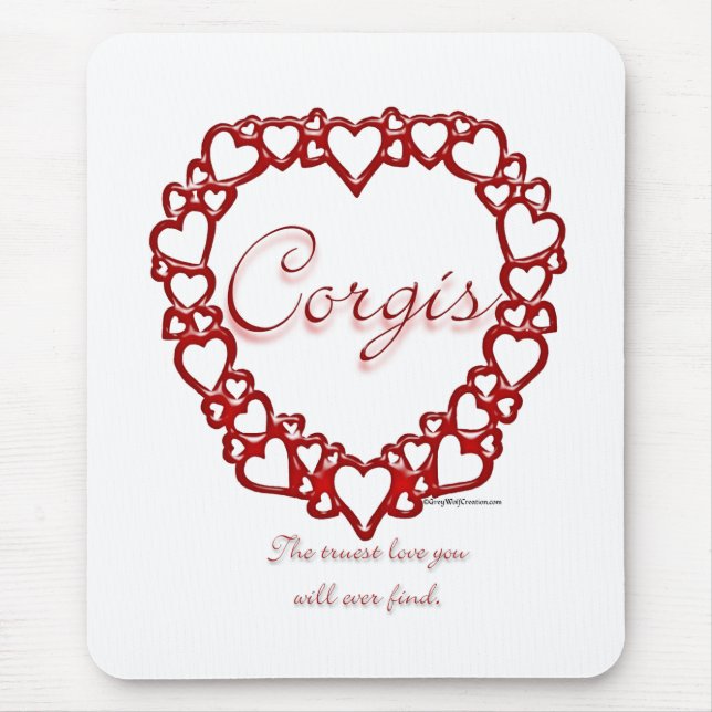 Corgi True Love Mousepad (Vorne)