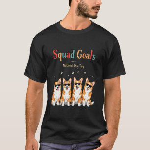 Corgi-Truppe Coole Hunde mit Sonnenbrille Lustige T-Shirt