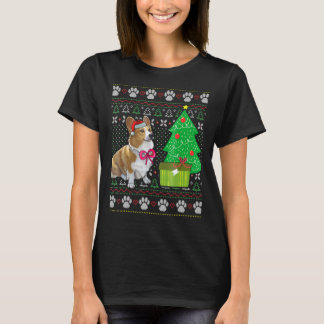 Corgi Ugly Christmas Dog T-Shirt