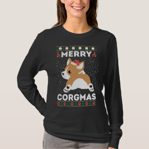 Corgi Ugly Christmas Sweater Style Merry Corgmas S T-Shirt