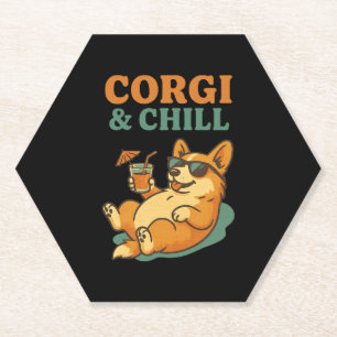 Corgi und Chillen Untersetzer