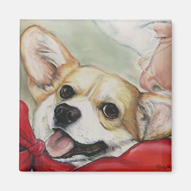 Corgi und das Weihnachtsmagnet Magnet (Vorne)
