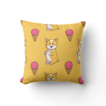 Corgi und Eiscreme