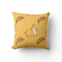 Corgi und Pizza Slice Muster