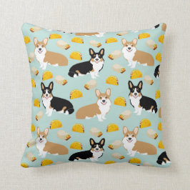 Corgi und Tacos Throw-Kopfkissen - niedliches Corg Kissen