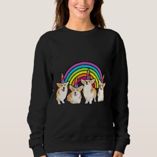 Corgi Unicorn Corgicon Rainbow Sweatshirt