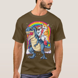 Corgi Unicorn Dinosaur T rex T Shirt Kinder Mädche