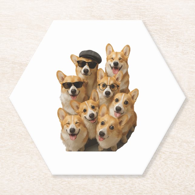 Corgi Untersetzer (Vorderseite)