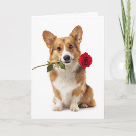 Corgi Valentine – Big Love with Short Legs Karte