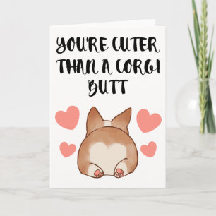 Corgi Valentine's Day Card Feiertagskarte