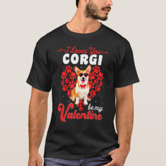 Corgi Valentines Day Tee Dog Valentine