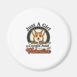 Corgi Valentins-Design für Hunde-Liebhaber_1 Magnet