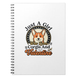 Corgi Valentins-Design für Hunde-Liebhaber_1 Notizblock