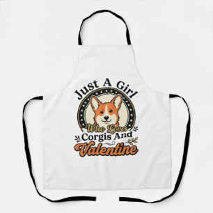 Corgi Valentins-Design für Hunde-Liebhaber_1 Schürze