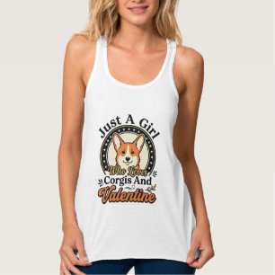 Corgi Valentins-Design für Hunde-Liebhaber_1 Tank Top