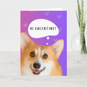 Corgi Valentinstagskarte Karte