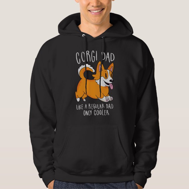 Corgi Vater 1278 Hoodie (Vorderseite)