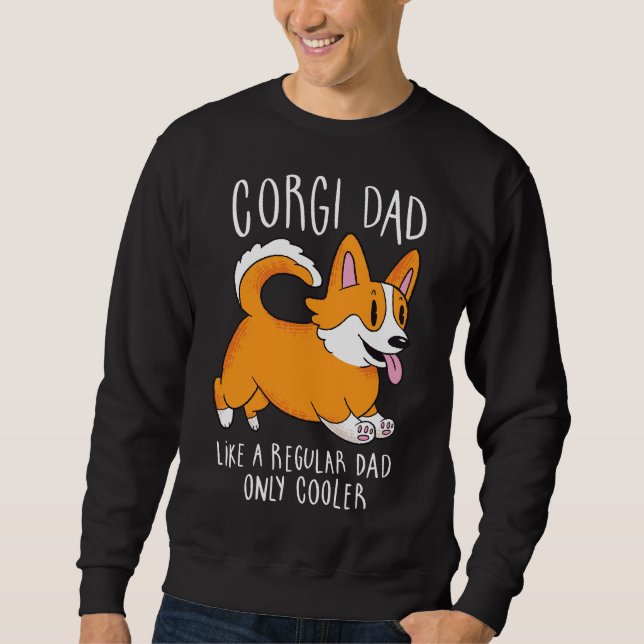 Corgi Vater 1278 Sweatshirt (Vorderseite)