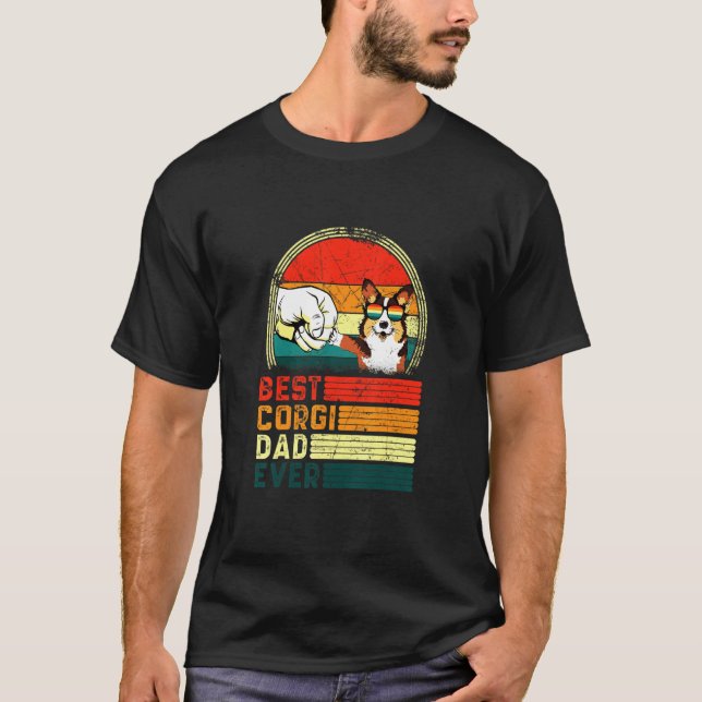 Corgi Vater Ever Corgi T-Shirt (Vorderseite)
