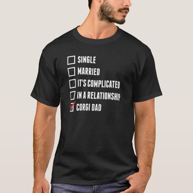 Corgi-Vater-Hundefather T-Shirt (Vorderseite)