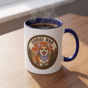 Corgi-Vater-Kaffeetasse   Geschenk für den Welsh C Tasse