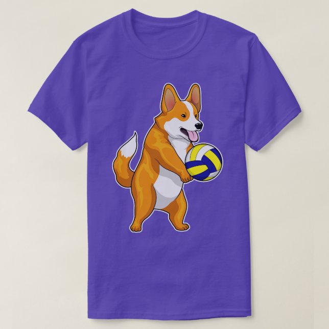 Corgi Volleyball T-Shirt (Design vorne)