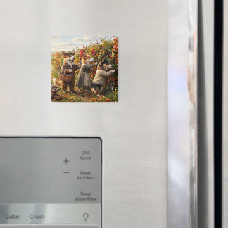 Corgi-Wald-Kreatur Herbst-Ernte Fantasie Magnet