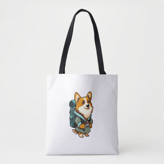 Corgi Wandern und Camping Tasche (Vorderseite)