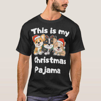 Corgi Weihnachten Das ist mein Weihnachtspajama T-Shirt