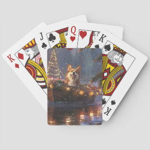 Corgi Weihnachten Festliche Reise Spielkarten