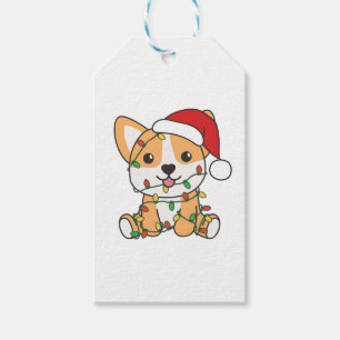 Corgi Weihnachts-Wintertiere Hund Geschenkanhänger