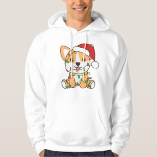 Corgi Weihnachts-Wintertiere Hund Hoodie