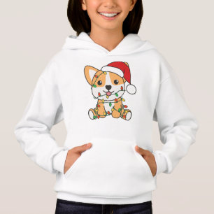 Corgi Weihnachts-Wintertiere Hund Hoodie